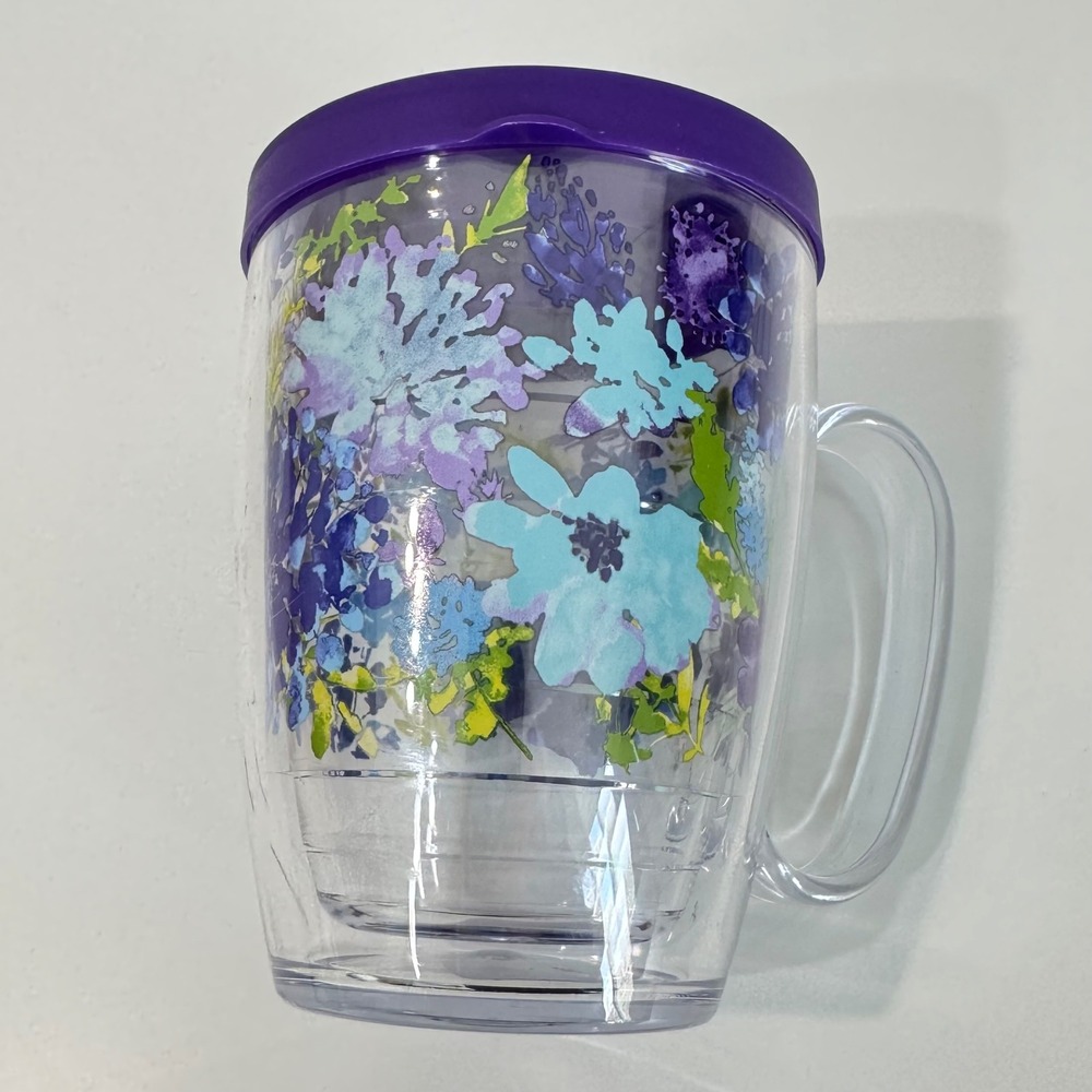 NEW Tervis Fiesta Floral Insulated Mug Lid 16oz Watercolor NWT Garden Art Spring